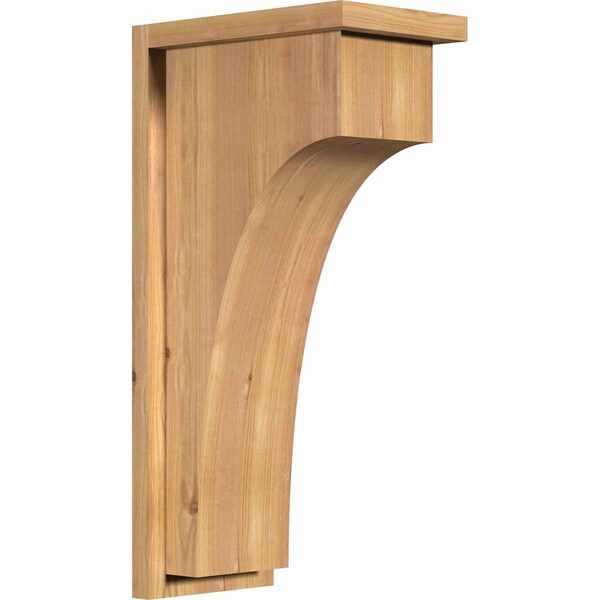 Ekena Millwork Huntington Smooth Corbel w/Backplate, Western Red Cedar, 7 1/2"W x 12"D x 24"H COR08X12X24HUN01SWR - main